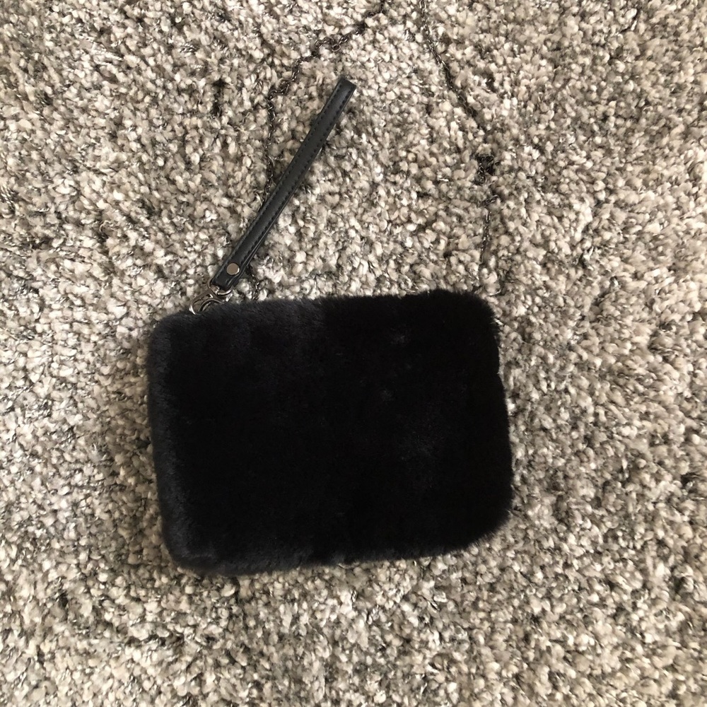 Faux fur purse